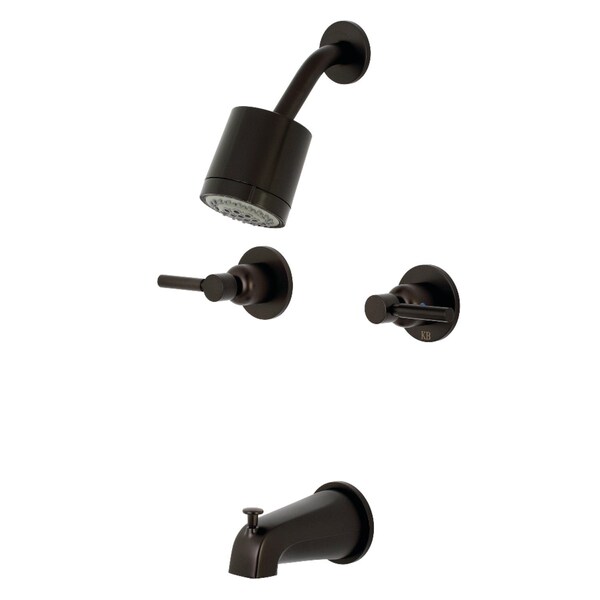 Tub and Shower Faucet, Oil Rubbed Bronze, Wall Mount